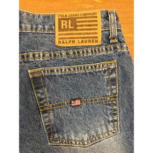 Vintage Polo Jeans Co Ralph Lauren Flare Jeans 11/12x32 Hipster Y2K Medium Wash